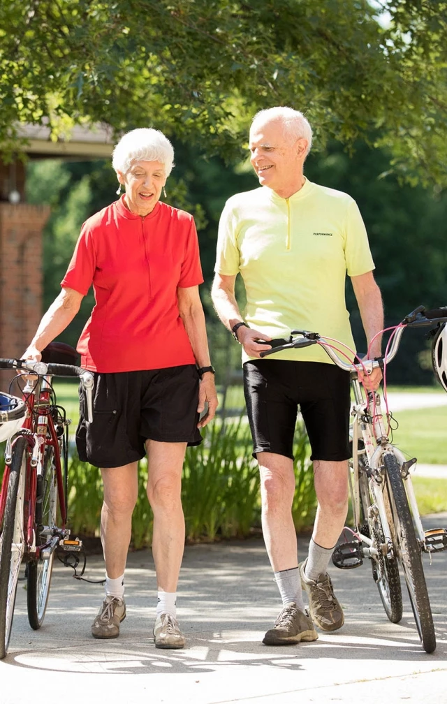 Seniors biking