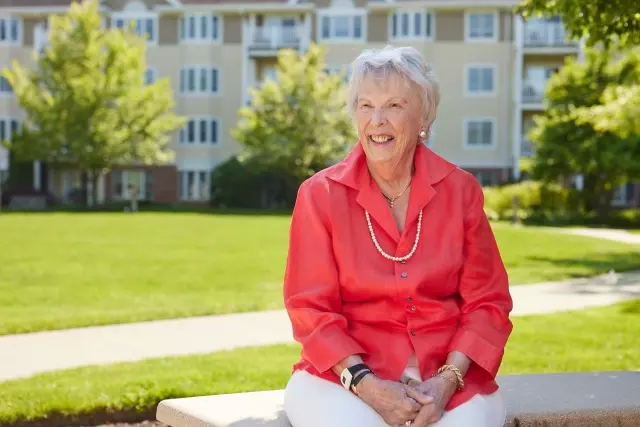 Senior woman outdoors