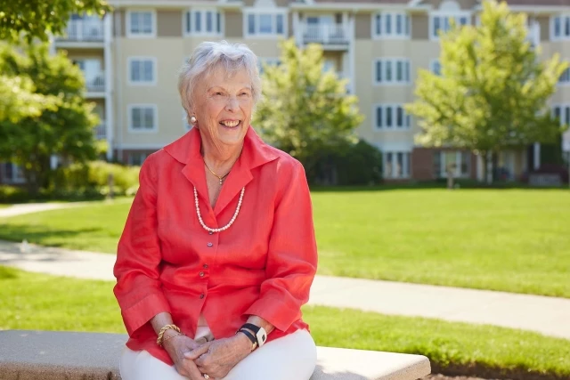 Senior woman outdoors