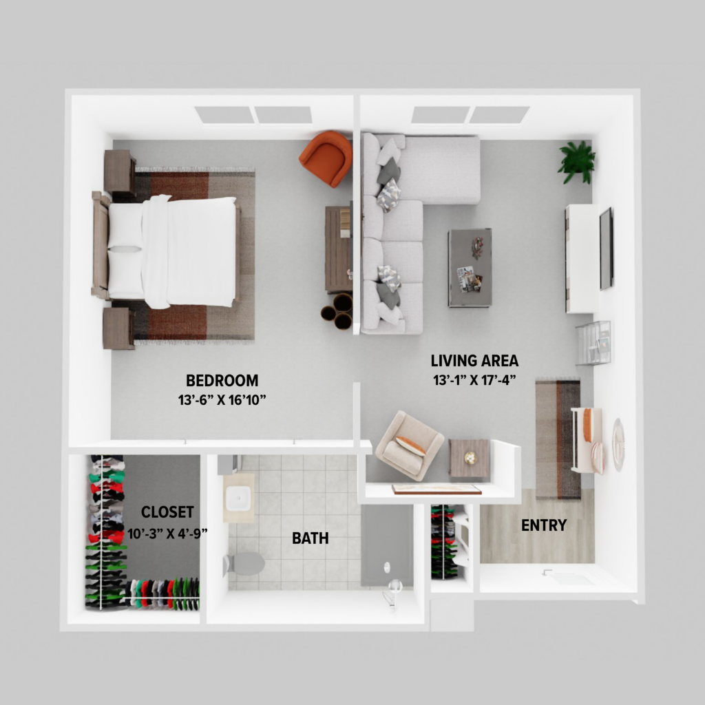 Memory Care One Bedroom