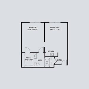Memory Care One Bedroom