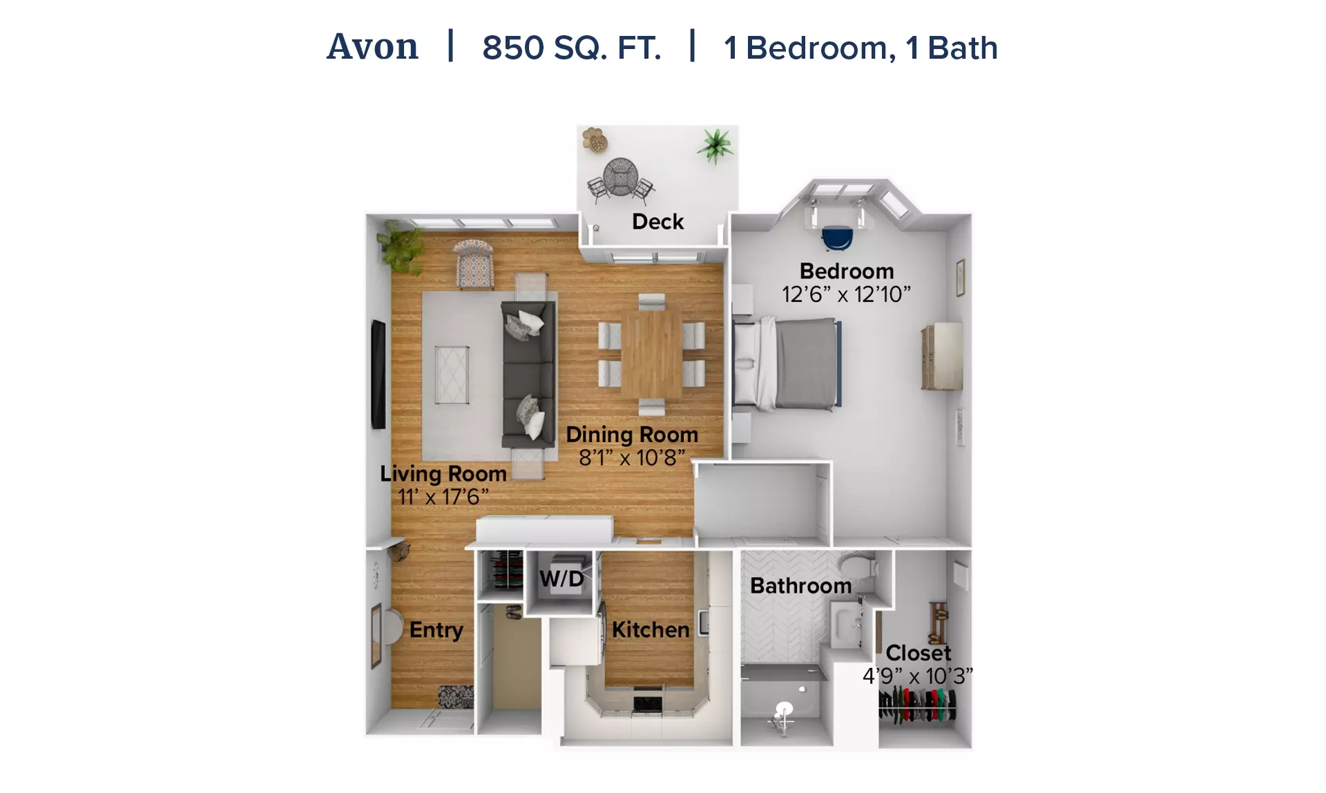 Avon apartment floor plan