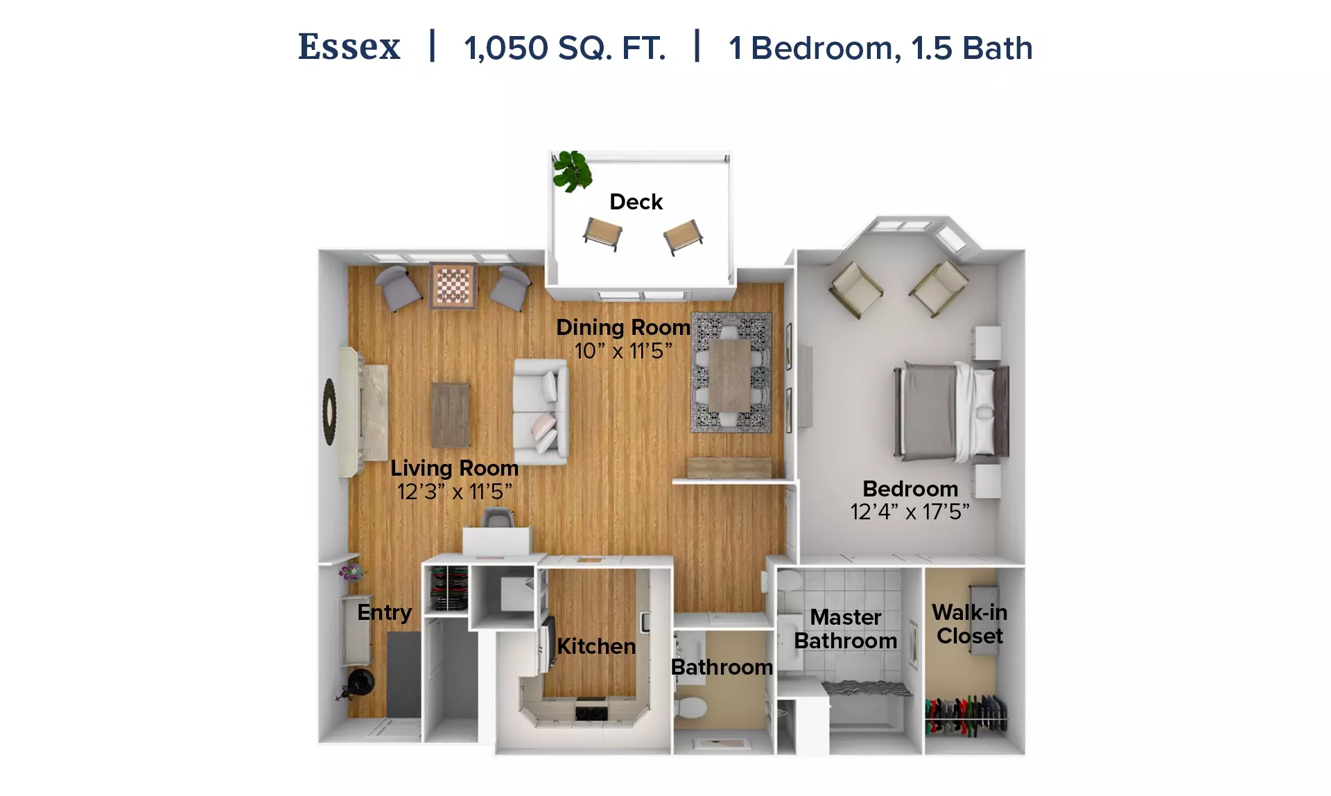 Essex apartment floor plan
