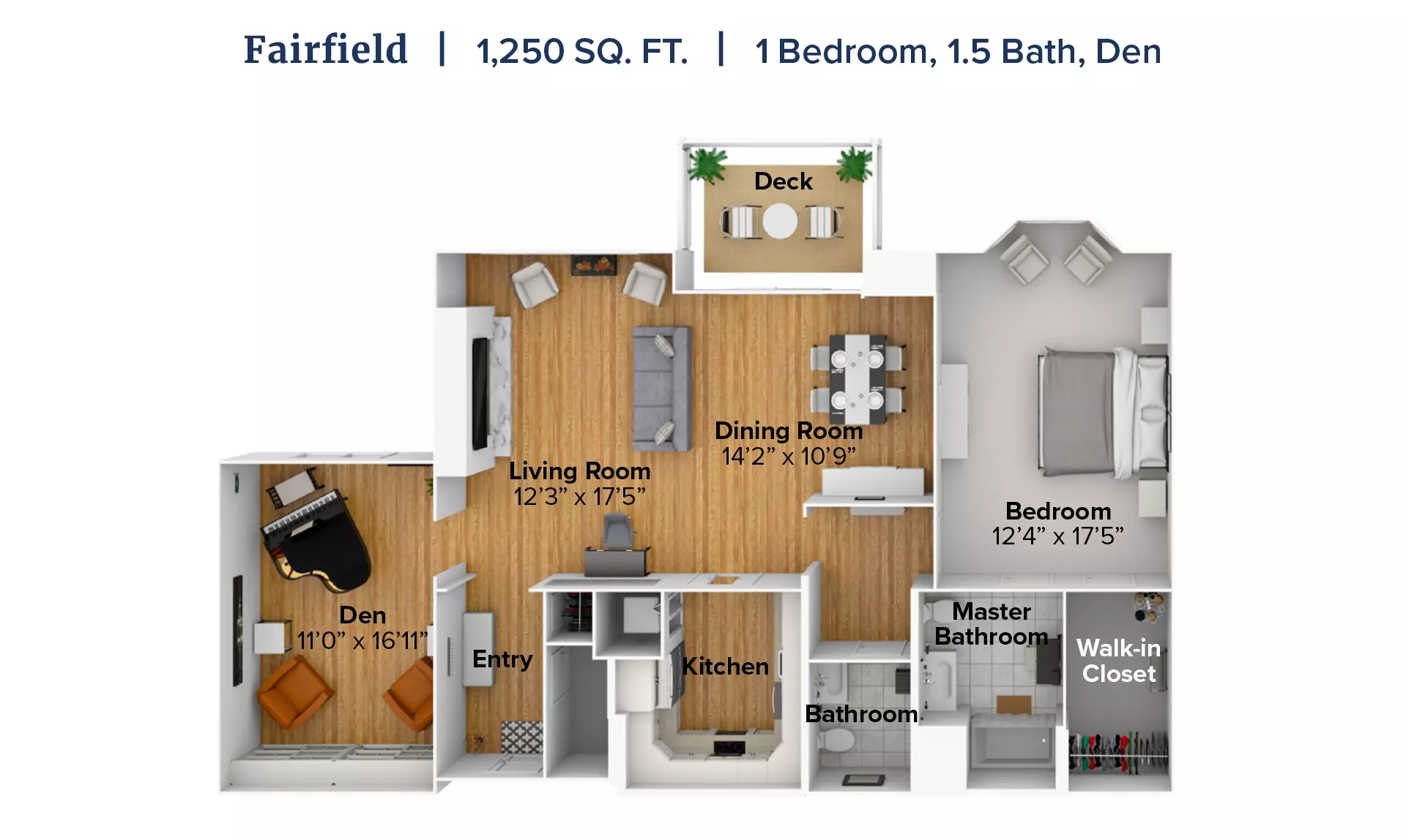 Fairfield apartment floor plan