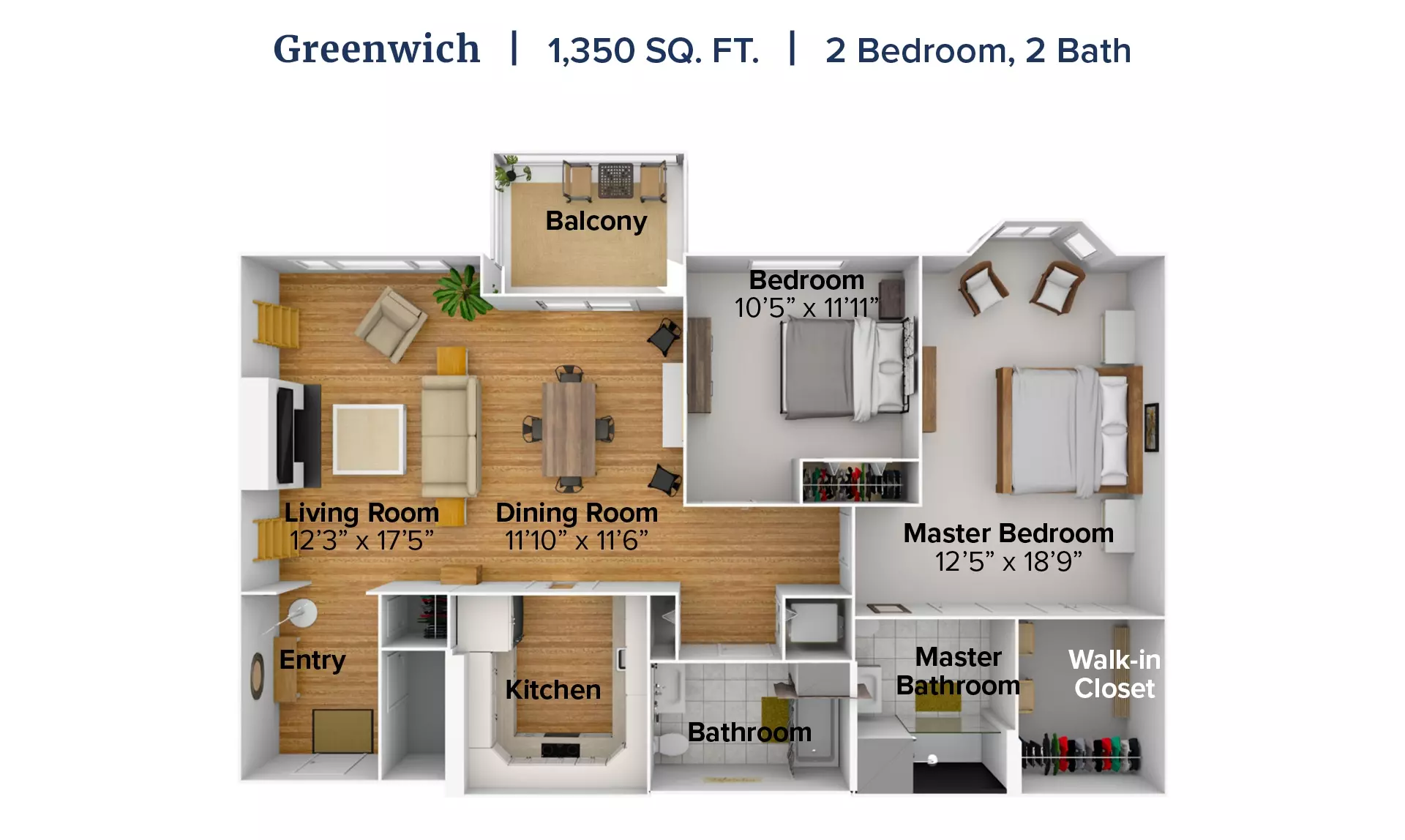 Greenwich apartment floor plan