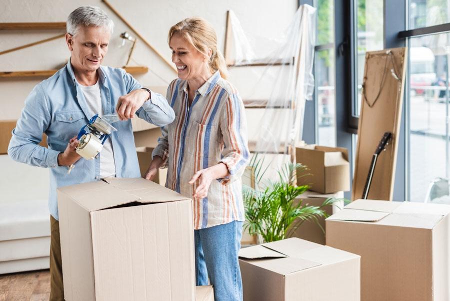 Family preparing to move