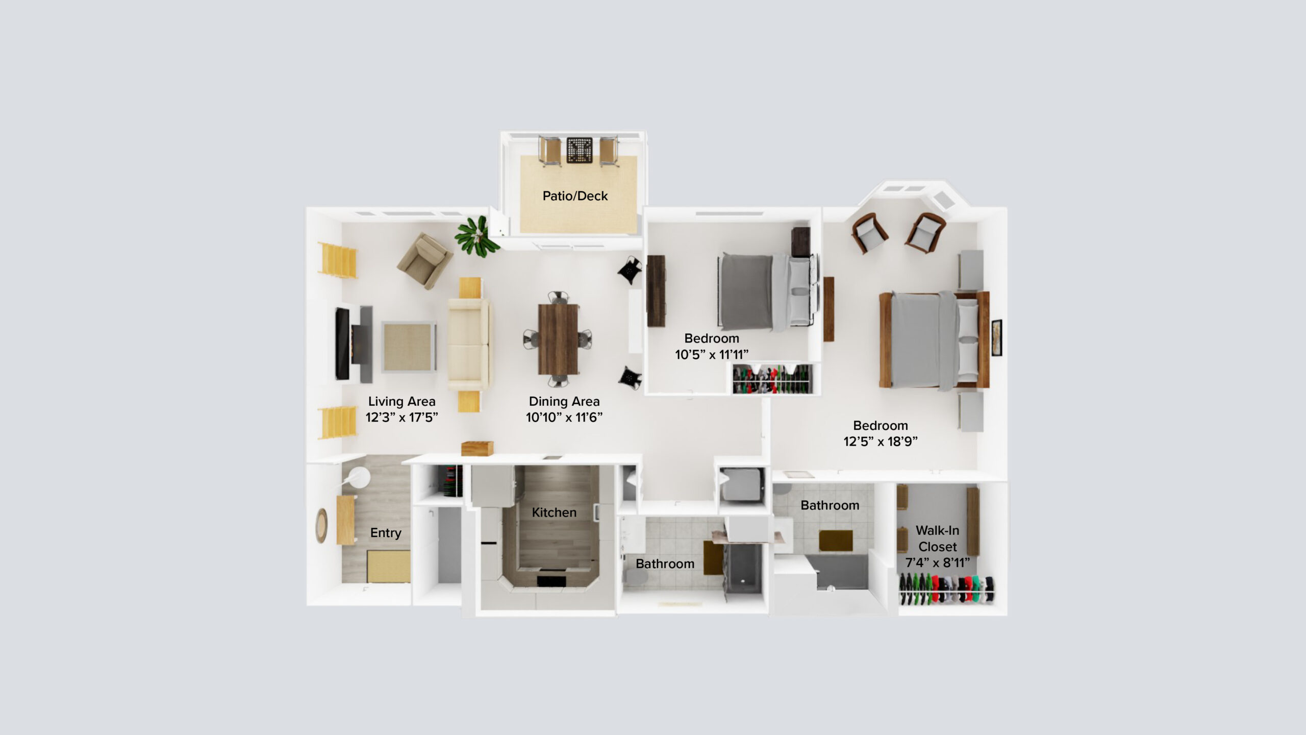 AL Deluxe Two-Bedroom with Patio/Deck