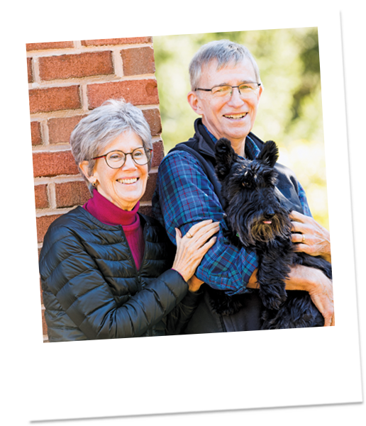 meadow ridge residents with dog