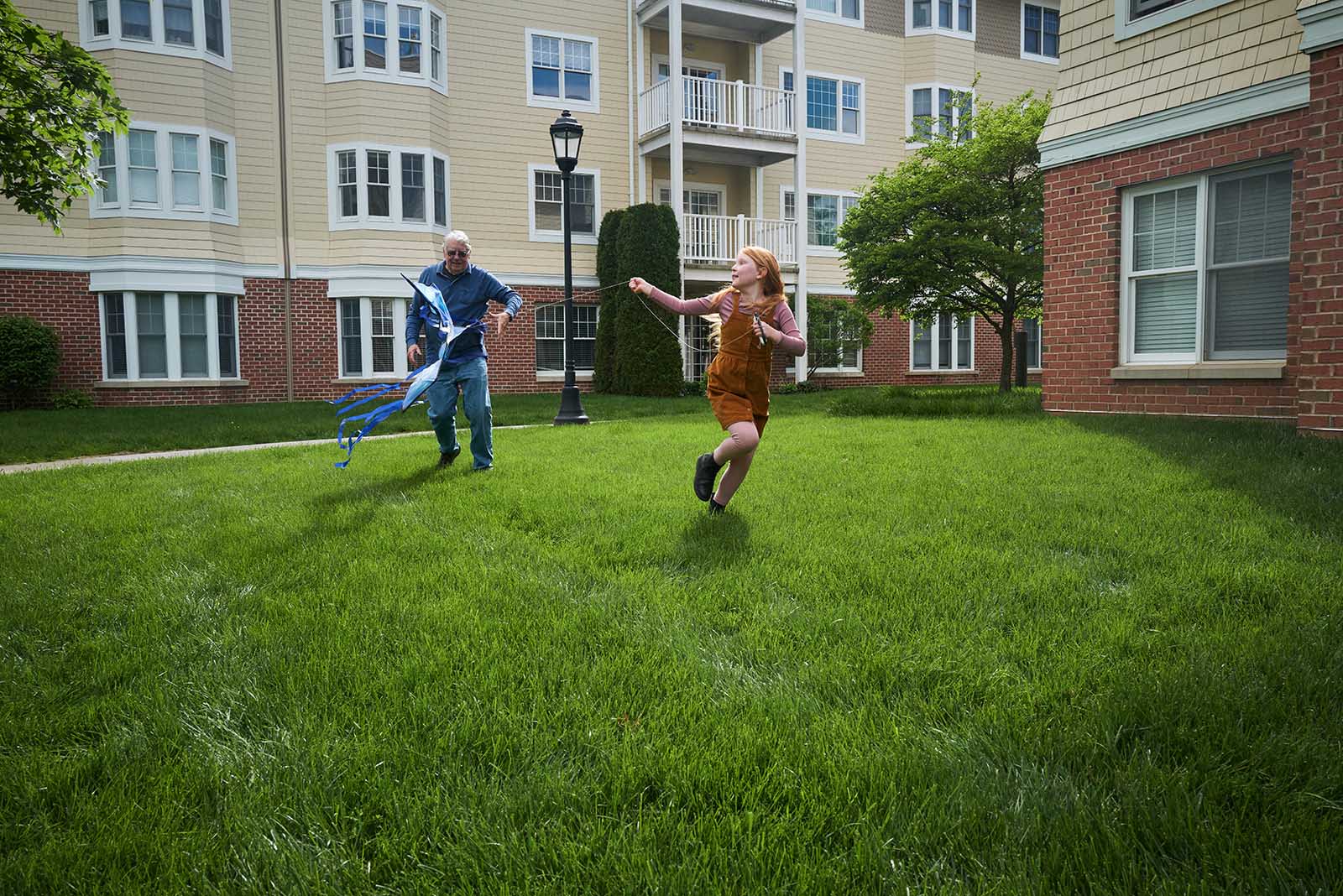 Resident families outside