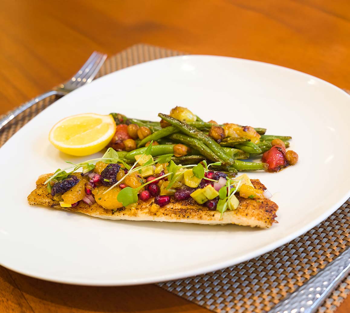 Meadow Ridge Bistro seared seabass