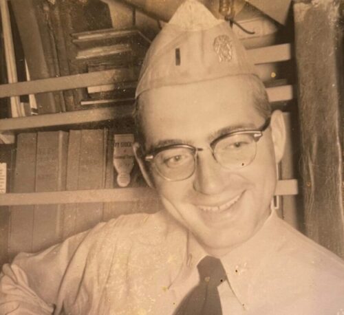 Veteran Dean Ervin in the navy