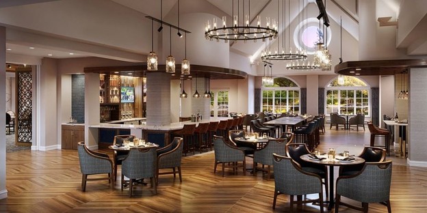 Rendering of the new pub at Meadow Ridge. The pub will provide residents with added space for socializing and connection.